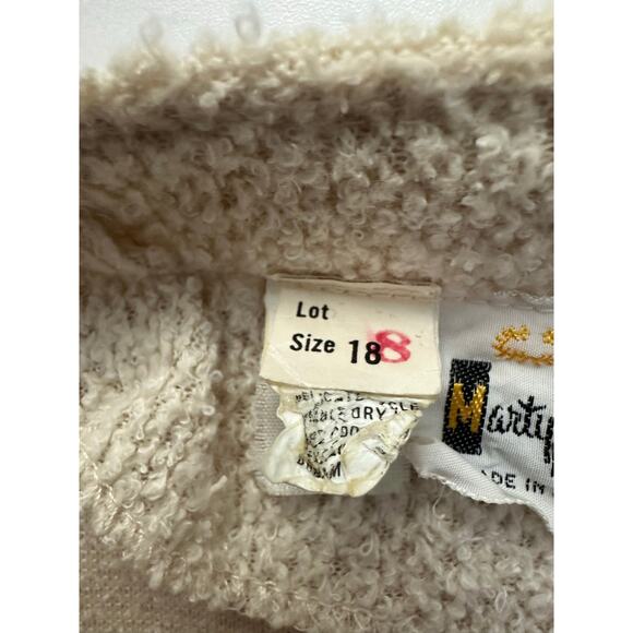 Vtg Union Made Marty Gutmacher Boucle Blazer Jacket Sz 18 Pink Ribbon Trim 1960s - Picture 3 of 10